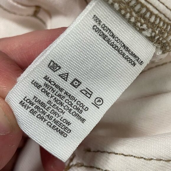 Nwt Revolve Free People Cindy Utility Shorts Ecru‎ Size 8 New With Tags Paperbag - Picture 3 of 8